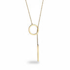 Line Lariat Necklace Marina Blanche