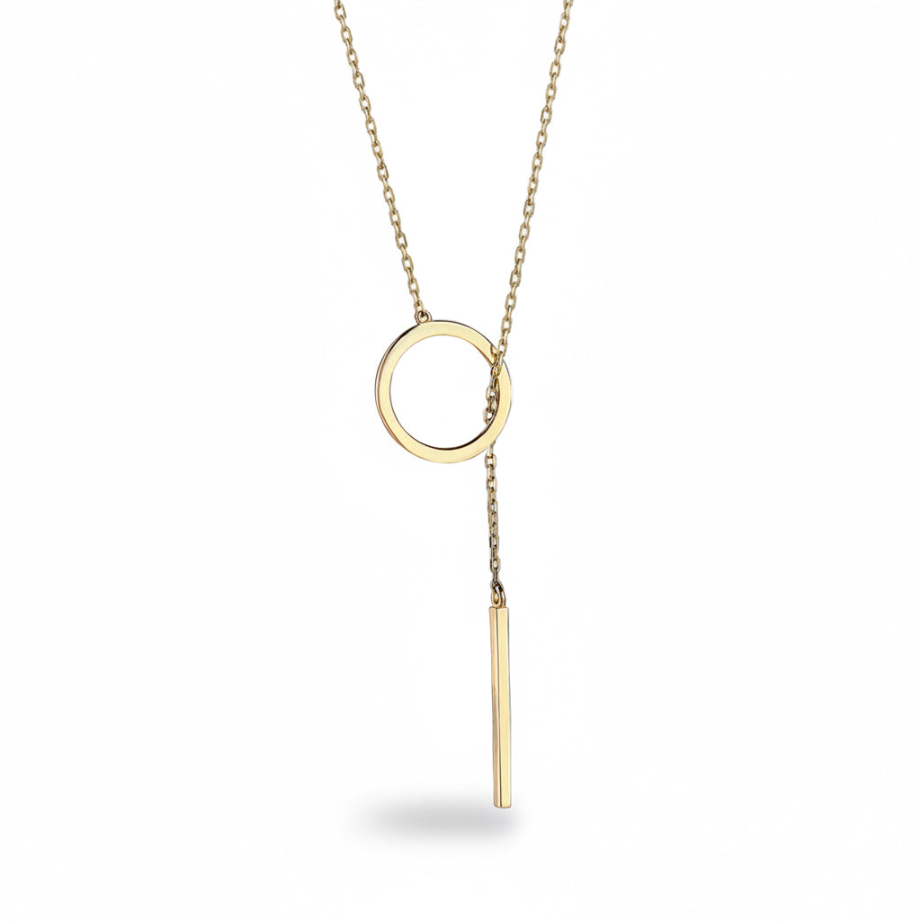 Line Lariat Necklace Marina Blanche