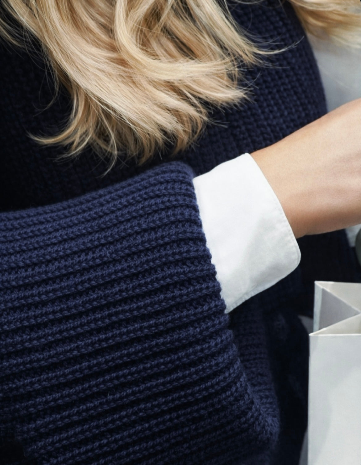 Yvette High-Neck Merino Knit MarinaBlanche.com