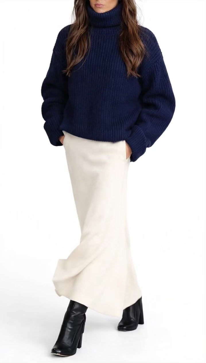 Yvette High-Neck Merino Knit