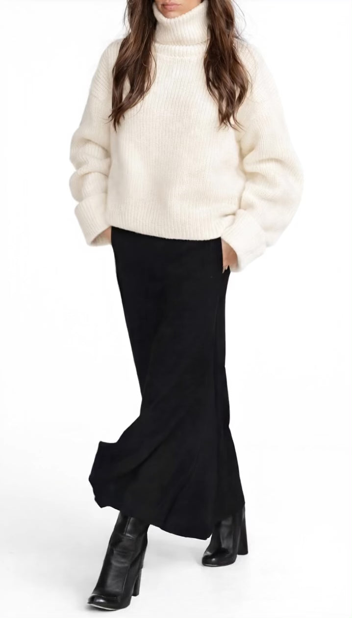 Yvette High-Neck Merino Knit