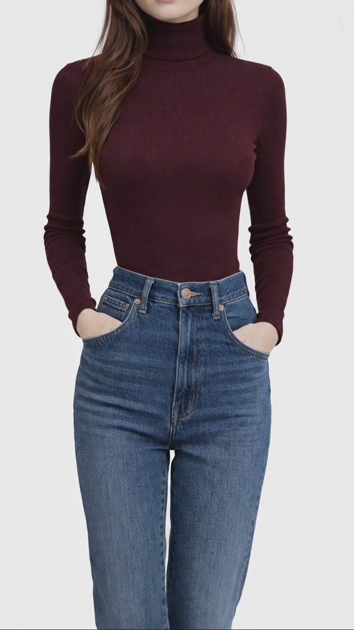 Colette Casein Rib High-Neck